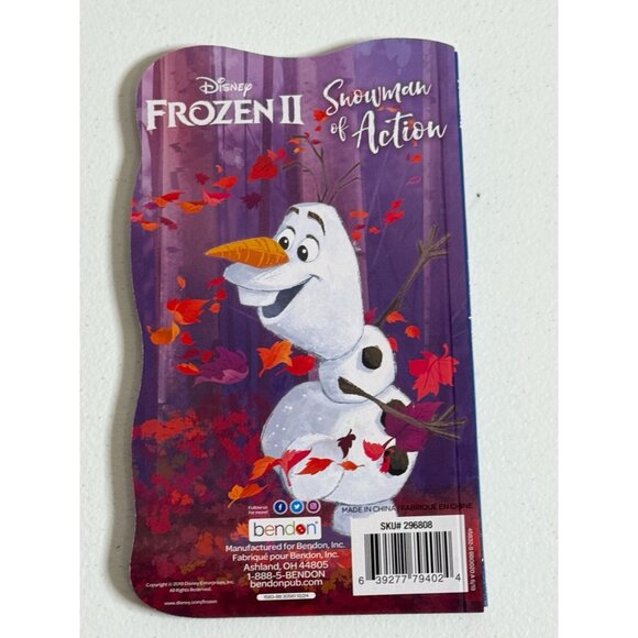 Frozen II Snowman of Action Disney Olaf Board Book Bendon Kids Story - Picture 2 of 2